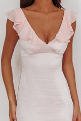 Zerai Ruffle Trimmed Maxi Dress Pink
