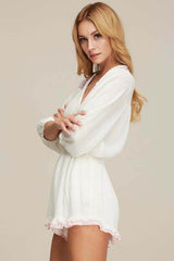 Naomi Dressy Romper White